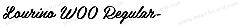 Lourino W00 Regular字体转换